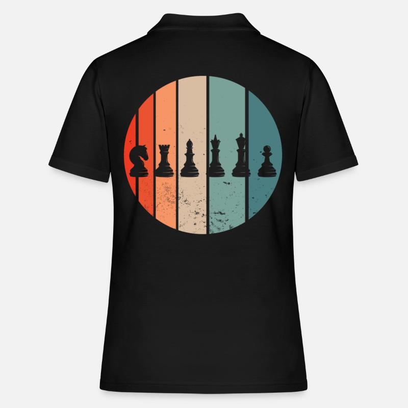 Chess Chess Pieces Chess - Women's Polo Shirt - black