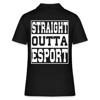 Esport dit drôle - Polo Femme - noir - Dos - Ailine (174cm)