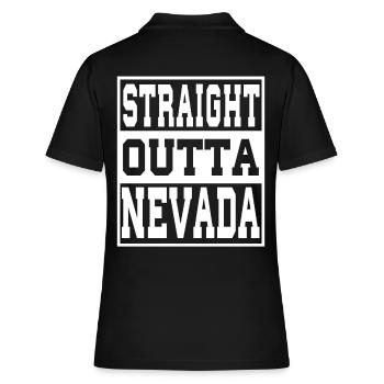 Nevada Spruch Lustig Nevada Geschenk - Frauen Polo Shirt - Schwarz - Hinten - Ailine (174cm)
