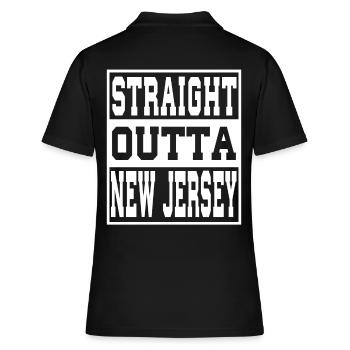 New Jersey disant drôle New Jersey Cadeau - Polo Femme - noir - Dos - Ailine (174cm)