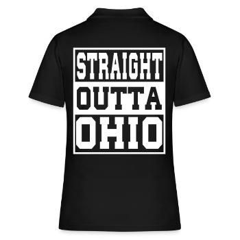Ohio Spruch Lustig Ohio Geschenk - Frauen Polo Shirt - Schwarz - Hinten - Ailine (174cm)