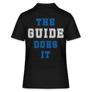 The Guide does it Guide Gift - Women's Polo Shirt - black - Back - Ailine (174cm)