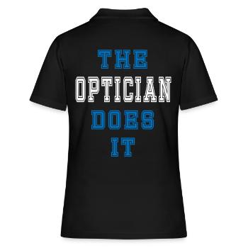 L’opticien le fait Opticien Cadeau - Polo Femme - noir - Dos - Ailine (174cm)