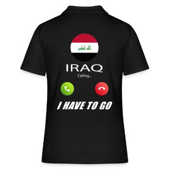 L’Irak appelle les drapeaux lusiger - Polo Femme - noir - Dos - Ailine (174cm)