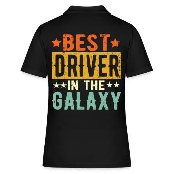Best Fahrer ever Fahrer Geschenk - Frauen Polo Shirt - Schwarz - Hinten - Ailine (174cm)