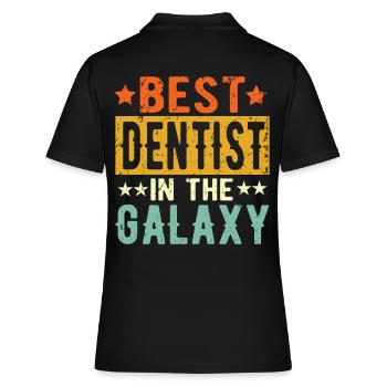 Meilleur dentiste jamais Dentiste Cadeau - Polo Femme - noir - Dos - Ailine (174cm)