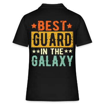 Best Security Guard ever Security Guard Gift - Women's Polo Shirt - black - Back - Ailine (174cm)
