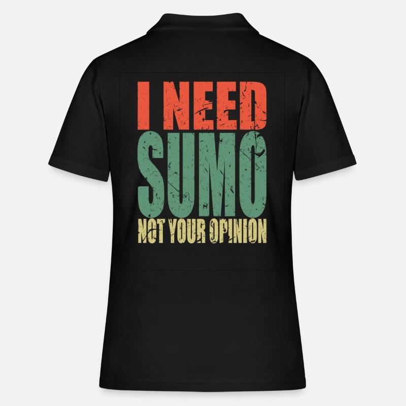 Sumo saying funny - Women's Polo Shirt - black