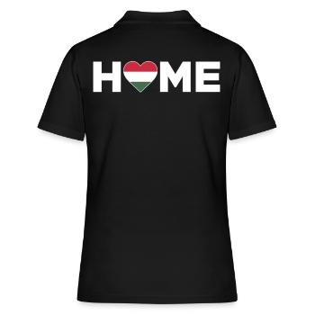 Hongrie Patrie Hongrie Drapeau Hongrie Amour - Polo Femme - noir - Dos - Ailine (174cm)