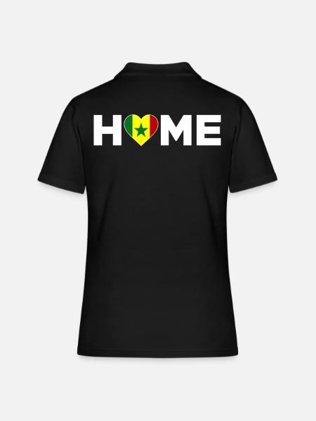 Sénégal Patrie Sénégal Drapeau Sénégal Amour - Polo Femme - noir