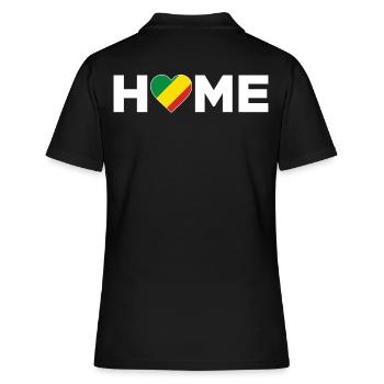 Congo Homeland Congo Flag Congo Love - Women's Polo Shirt - black - Back - Ailine (174cm)