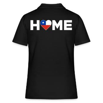 Chile Heimat Chile Flagge Chile Liebe - Frauen Polo Shirt - Schwarz - Hinten - Ailine (174cm)
