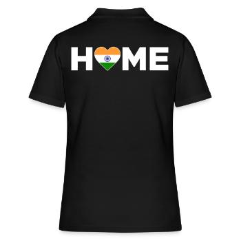 Inde Accueil Inde Drapeau Inde Amour - Polo Femme - noir - Dos - Ailine (174cm)