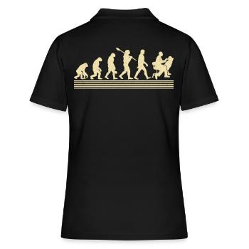 Hygiénistes dentaires Evolution - Polo Femme - noir - Dos - Ailine (174cm)