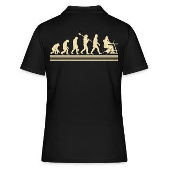 Administrator-entwicklung - Frauen Polo Shirt - Schwarz - Hinten - Ailine (174cm)