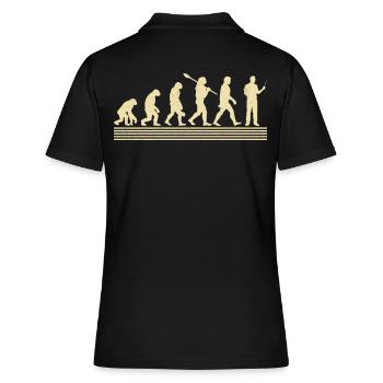 Evolution Of The High School Teacher - Women's Polo Shirt - black - Back - Ailine (174cm)