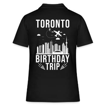 Voyage d’anniversaire à Toronto Toronto Canada - Polo Femme - noir - Dos - Ailine (174cm)