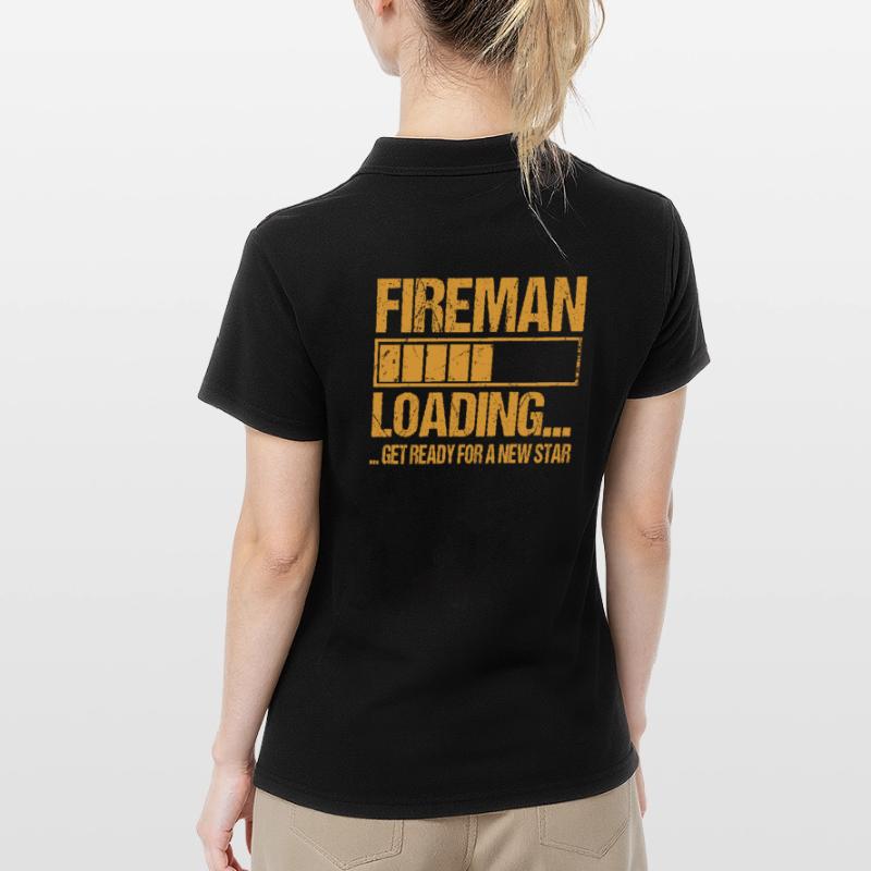 Firefighter loading Firefighter Training Women's Polo Shirt