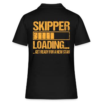 Skipper loading Skipper Ausbildung - Frauen Polo Shirt - Schwarz - Hinten - Ailine (174cm)