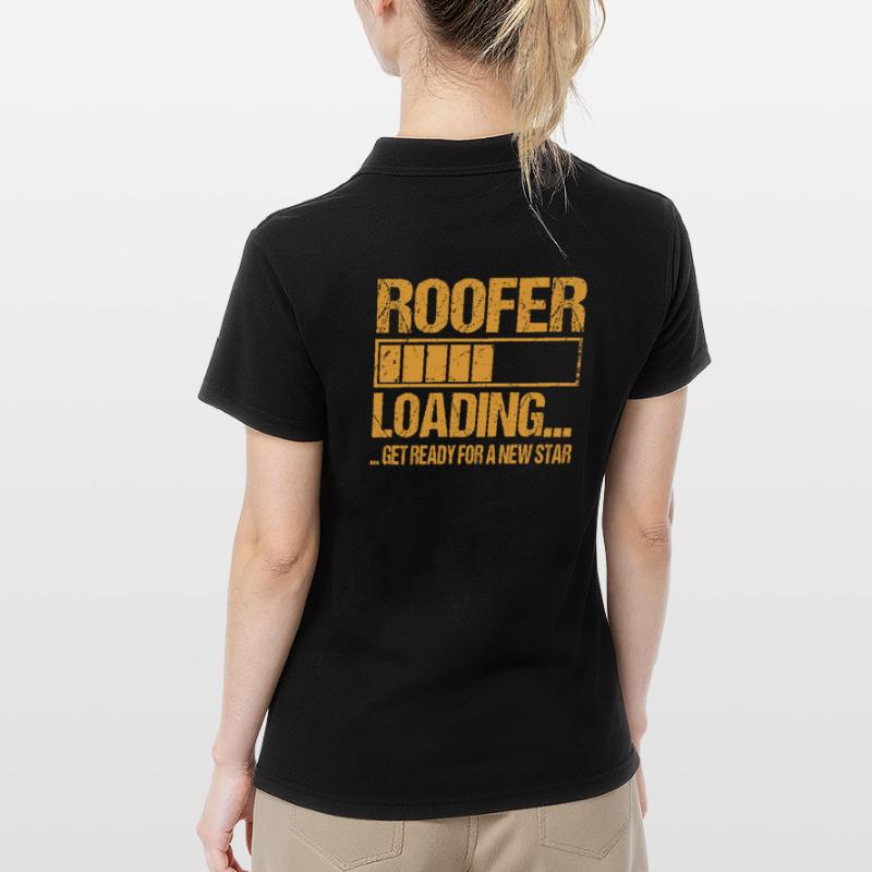 Dachdecker loading Dachdecker Ausbildung Frauen Polo Shirt