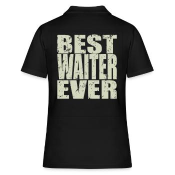 Best Kellner ever Kellner Geschenk - Frauen Polo Shirt - Schwarz - Hinten - Ailine (174cm)