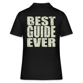 Best Guide ever Guide Gift - Women's Polo Shirt - black - Back - Ailine (174cm)