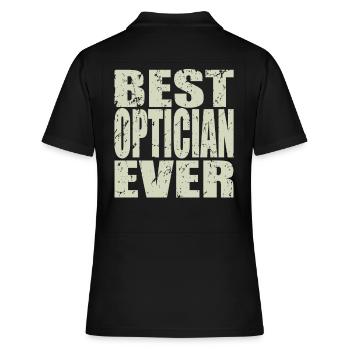 Best Optiker ever Optiker Geschenk - Frauen Polo Shirt - Schwarz - Hinten - Ailine (174cm)