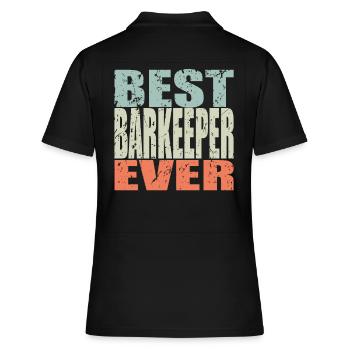 Meilleur barman de tous les temps Bartender Gift - Polo Femme - noir - Dos - Ailine (174cm)