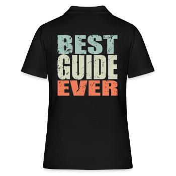 Best Guide ever Guide Gift - Women's Polo Shirt - black - Back - Ailine (174cm)