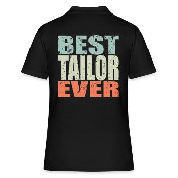 Best Schneider ever Schneider Geschenk - Frauen Polo Shirt - Schwarz - Hinten - Ailine (174cm)