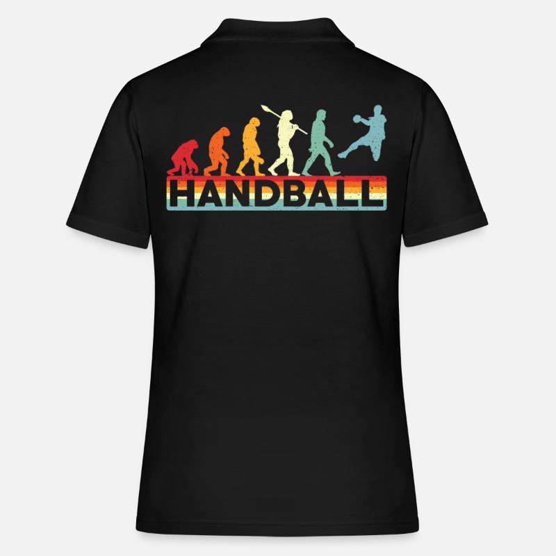 Handball Evolution Handball - Frauen Polo Shirt - Schwarz