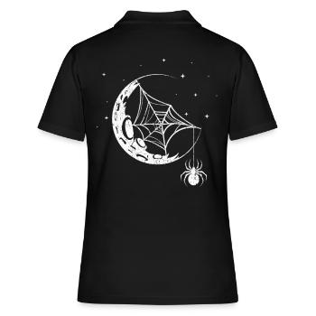 Spider Spider Web - Women's Polo Shirt - black - Back - Ailine (174cm)