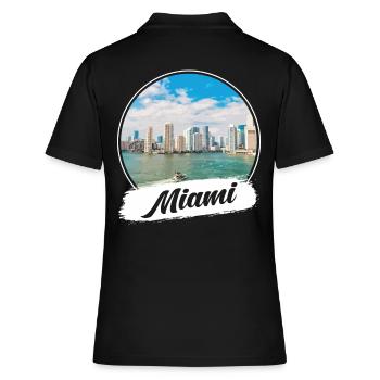 Miami Souvenir - Polo Femme - noir - Dos - Ailine (174cm)
