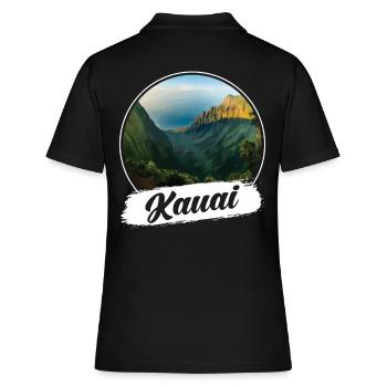 Kauai Souvenir - Polo Femme - noir - Dos - Ailine (174cm)