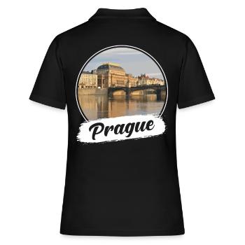Prague Souvenir - Polo Femme - noir - Dos - Ailine (174cm)