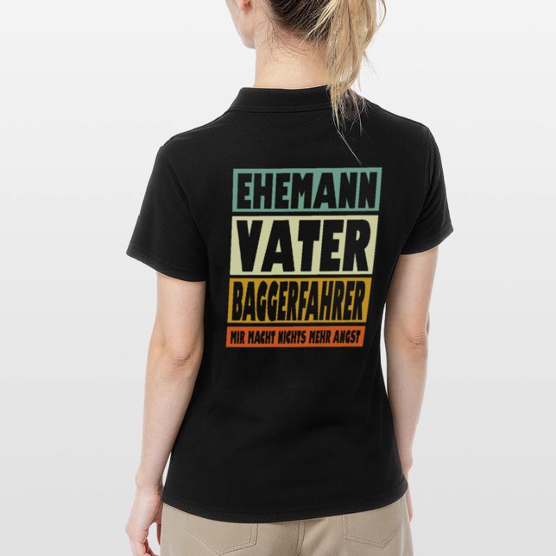 Baggerfahrer Vater Ehemann Held Frauen Polo Shirt