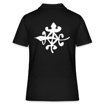 Egypte Ancien Symbole Unité - Polo Femme - noir - Dos - Ailine (174cm)
