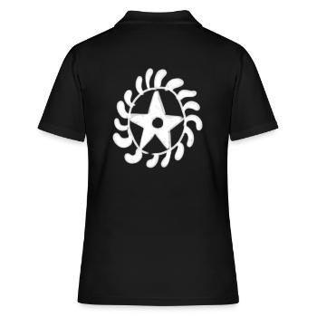 Ägypten Altes Symbol Transformation - Frauen Polo Shirt - Schwarz - Hinten - Ailine (174cm)