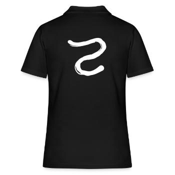 Lettre coréenne T - Polo Femme - noir - Dos - Ailine (174cm)