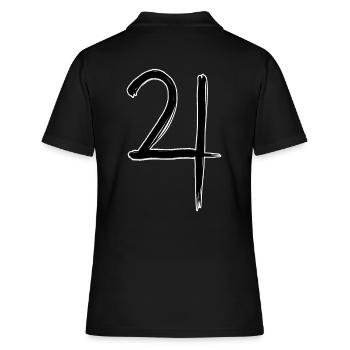 Jupiter Astrologie Symbol - Frauen Polo Shirt - Schwarz - Hinten - Ailine (174cm)