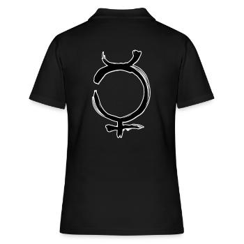 Symbole d’astrologie de Mercure - Polo Femme - noir - Dos - Ailine (174cm)