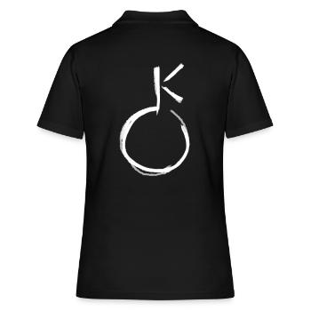 Astrologie Symbol - Frauen Polo Shirt - Schwarz - Hinten - Ailine (174cm)