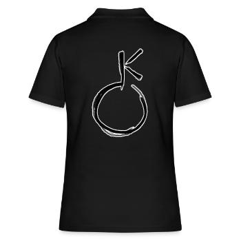 Astrologie Symbol - Frauen Polo Shirt - Schwarz - Hinten - Ailine (174cm)
