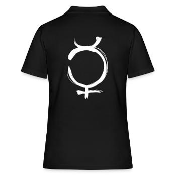 Symbole d’astrologie de Mercure - Polo Femme - noir - Dos - Ailine (174cm)
