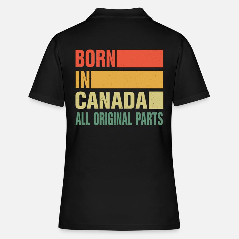 Born in Canada - Women's Polo Shirt - black