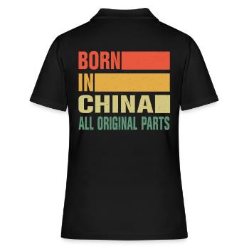 Né en Chine - Polo Femme - noir - Dos - Ailine (174cm)