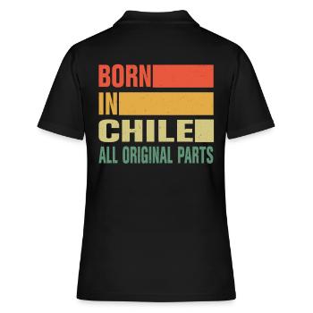 Né au Chili - Polo Femme - noir - Dos - Ailine (174cm)