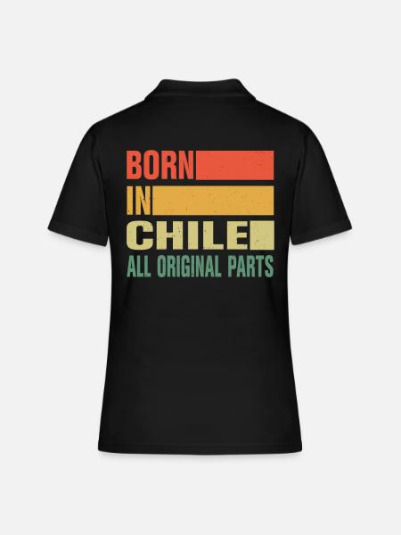 Né au Chili - Polo Femme - noir