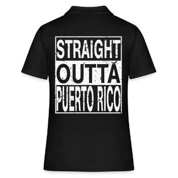 Porto Rico Straight outta Porto Rico - Polo Femme - noir - Dos - Ailine (174cm)