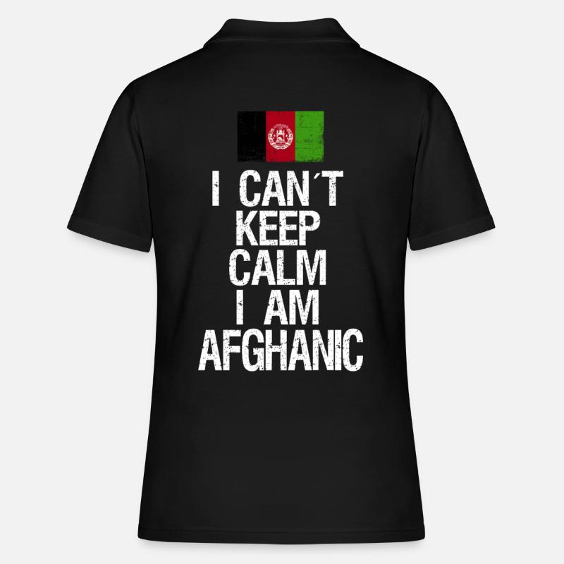 I can not Keep Calm I am Afghane - Women's Polo Shirt - black